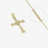 Collier Croix Chrétienne Cœur Zirconium Collier Croix Chrétienne Cœur Zirconium