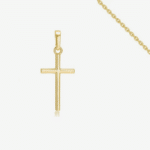 collier croix chretienne plaqué or Fond