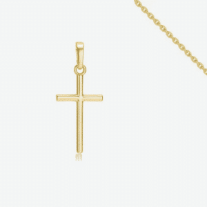 collier croix chretienne plaqué or Fond