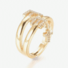 Bague Réglable Croix Chrétienne Femme Or