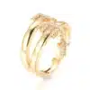 Bague Réglable Croix Chrétienne Femme Or