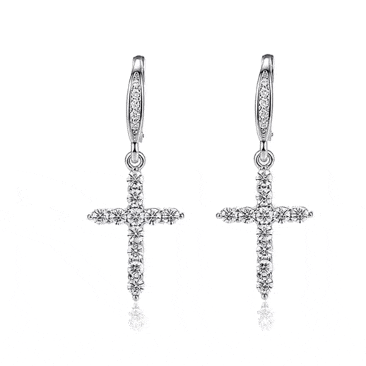 Boucles_d_oreilles_argent_925_Croix_zirconiums_sertis