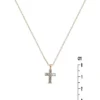 Collier Croix Catholique Plaqué Or 18 Carats